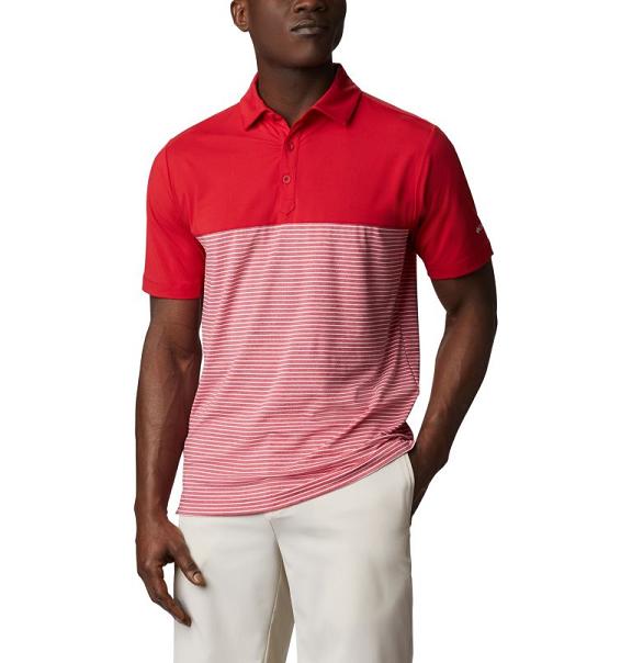 Columbia Omni-Wick Polo Red For Men's NZ15647 New Zealand